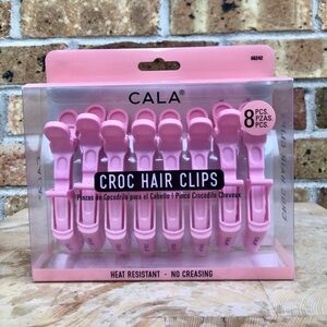 CALA Pink Croc Hair Clips - 8 Pack